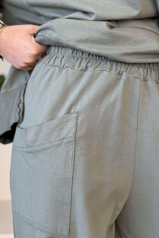 Lagen Shelby Sweatshirt Barrel Pant Classic Khaki /6